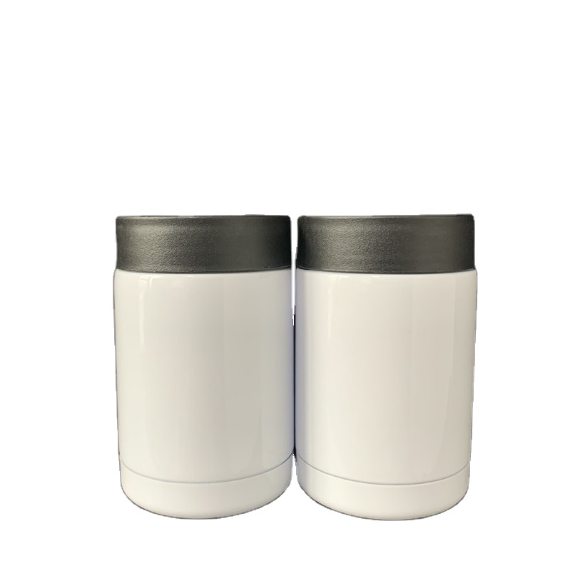 Одобренный LFGB многоразовый двойной стенок из нержавеющей стали 12oz банка охладитель сублимационные заготовки вакуумный изолированный держатель бутылки