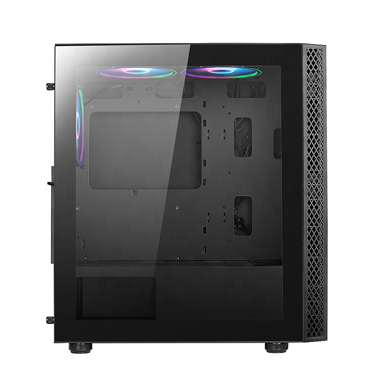 Игровой Компьютер V602G с корпусом Micro ATX, дизайн под заказ, с вентиляторами ARGB, игровой настольный компьютер