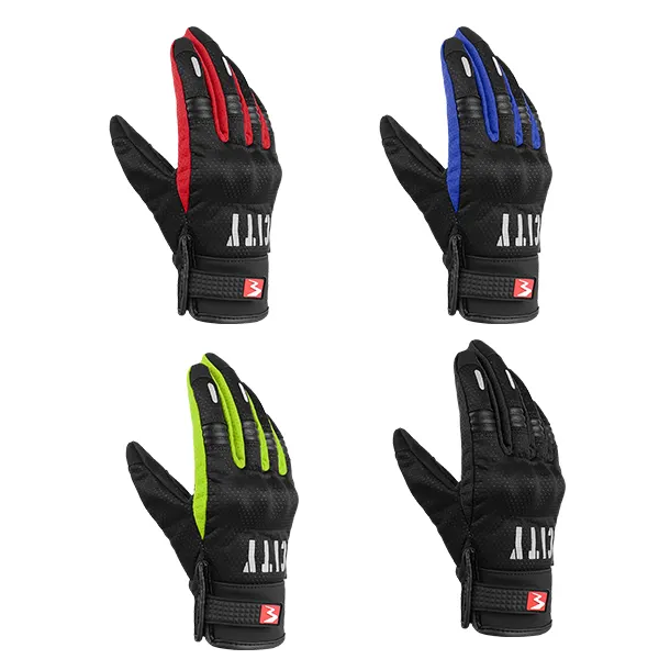 motorhandschoenen wholesale black Breathable racing cycling city riding gloves for Power Grip MAD-07