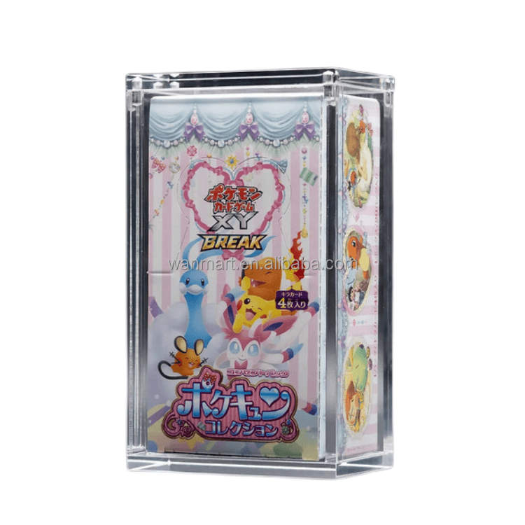 Acrylic Magnetic Case for Pokemon TCG Card Pack Showcase Booster Box Display Case