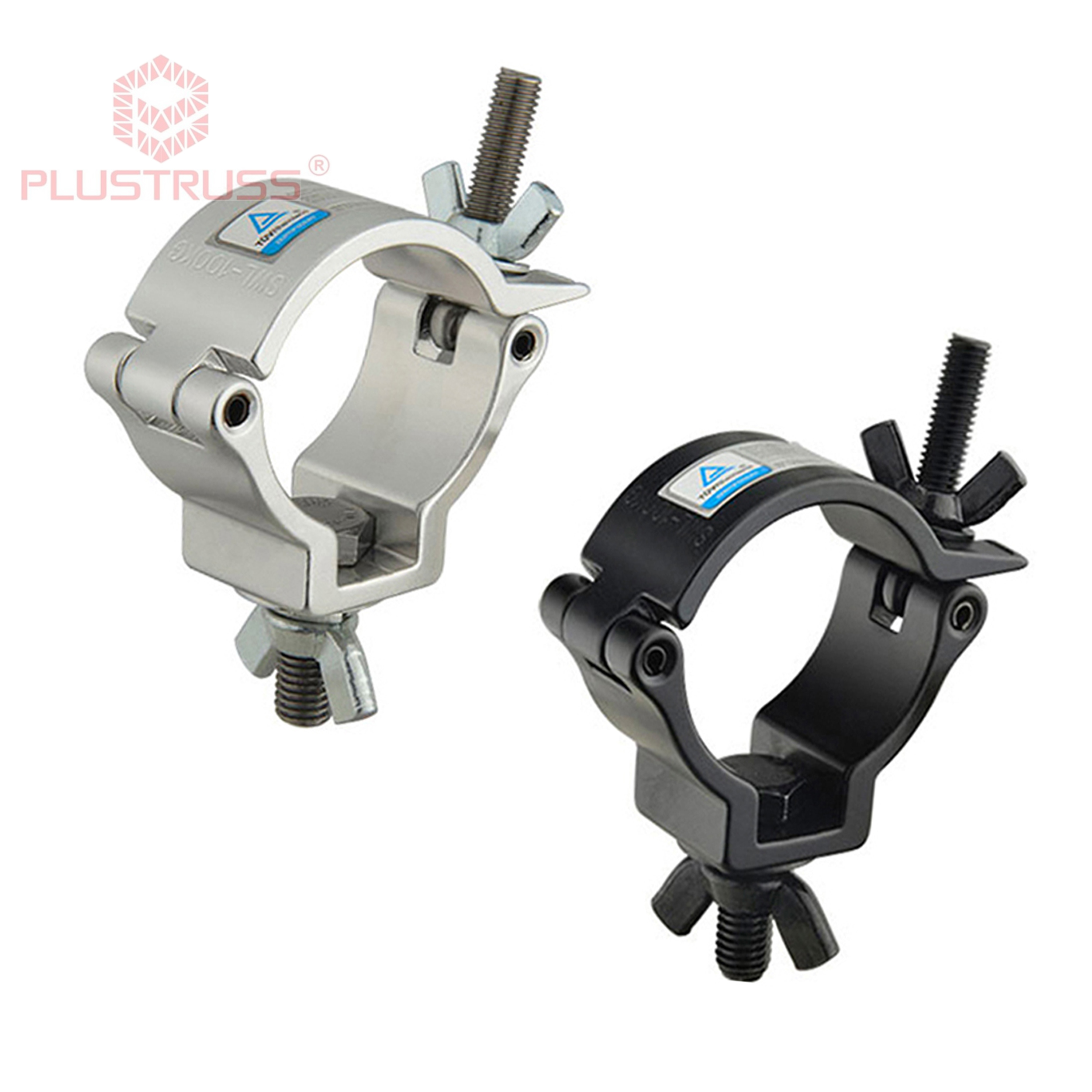 Tube 48-51mm Load 100kg Pipe Clamp Truss Hook Aluminum Stage Lighting Truss Clamp Hook Mini 360 5001
