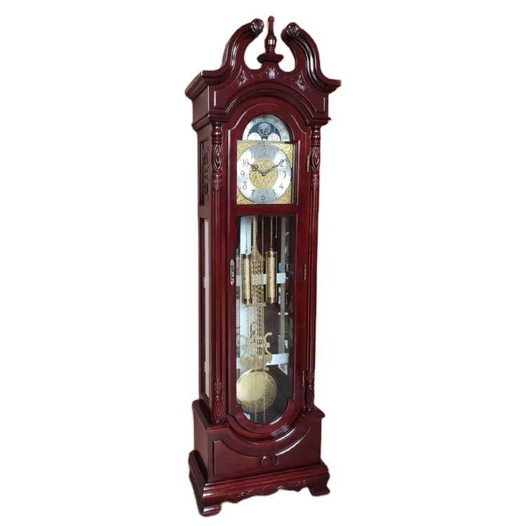 Mechanical Wooden Pendulum Clock, Antique Stand, Floor Clock, Classical