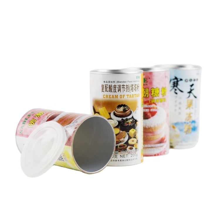 Небольшой дизайн пищевых продуктов для домашних животных/шоколада/порошок маття/чай/герметичный контейнер для закусок, бумажный контейнер для пищевых продуктов и напитков, цилиндр для упаковки
