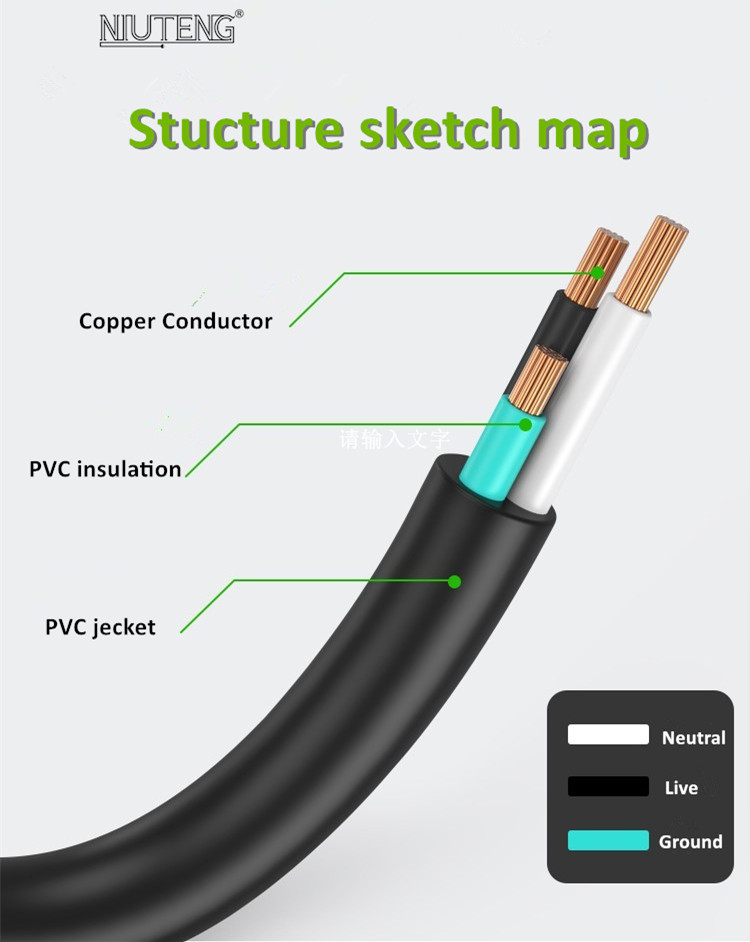 20221210 Sample Niuteng one stop factory Custom Nema 5-15p To C19 Power Cord  etl  plug