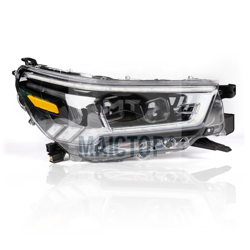 MAICTOP high quality led headlight for hilux revo rocco toyot 2021 New design led light car 4x4 accessories off road
