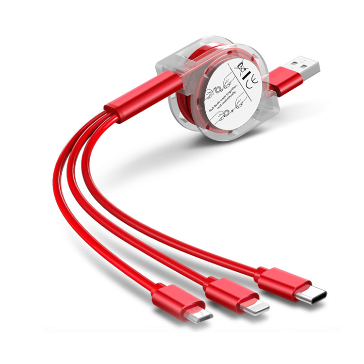 Usb-кабель Micro 3 в 1 для быстрой зарядки с разъемом Type-C 8pin
