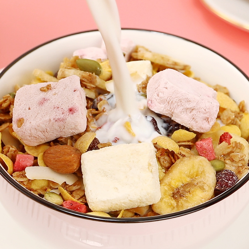 Вкусные питательные консервы йогурт кусочки орехи фрукты овсянка 500 г
