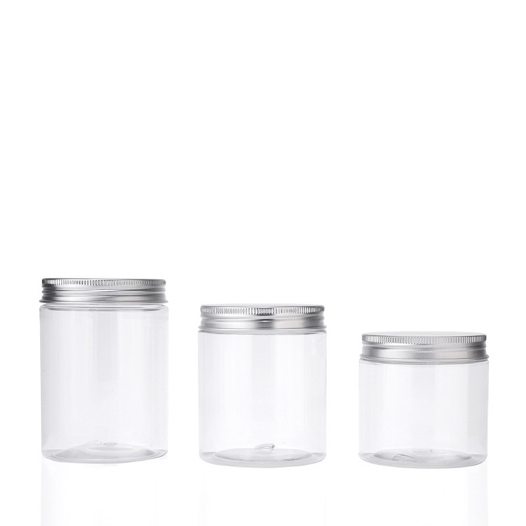 Wholesale round clear glass candle jar with lid