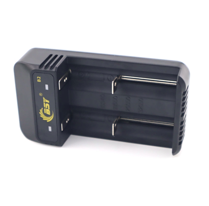 Универсальное зарядное устройство с 2 слотами USB для зарядки аккумуляторов li-ion 18650 26650 14500