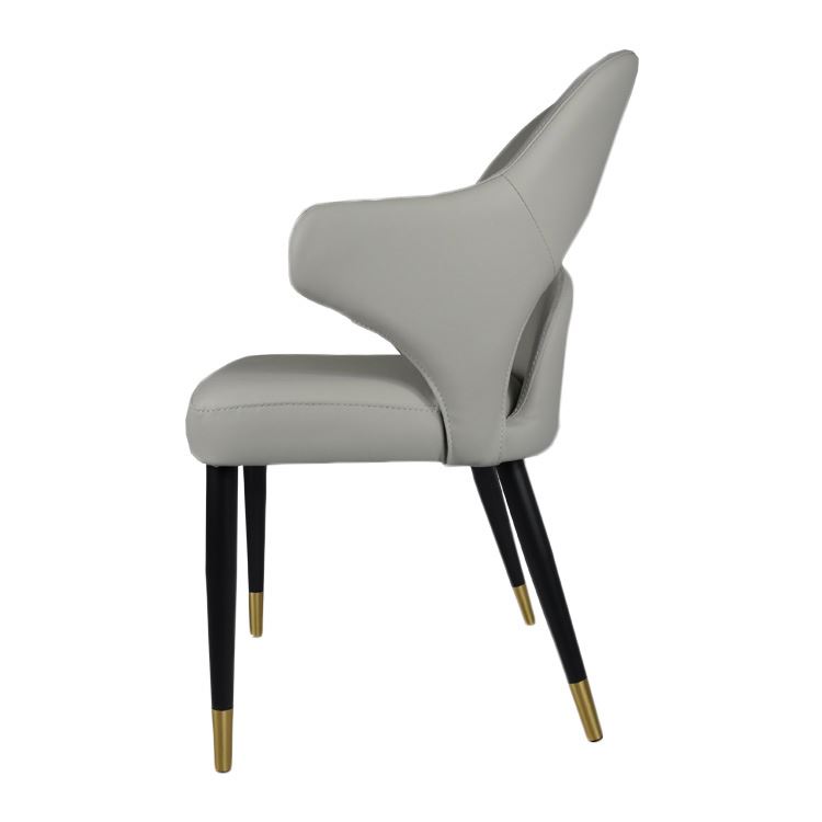 New Product Modern Leather Wood Hotel Luxury Dining Room Chair Designs