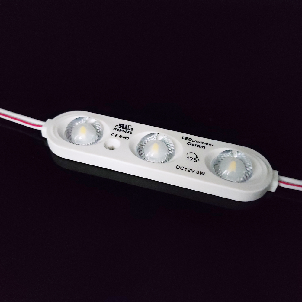 Наружная Водонепроницаемая реклама dc12v 2,5 w edge light led модуль с объективом