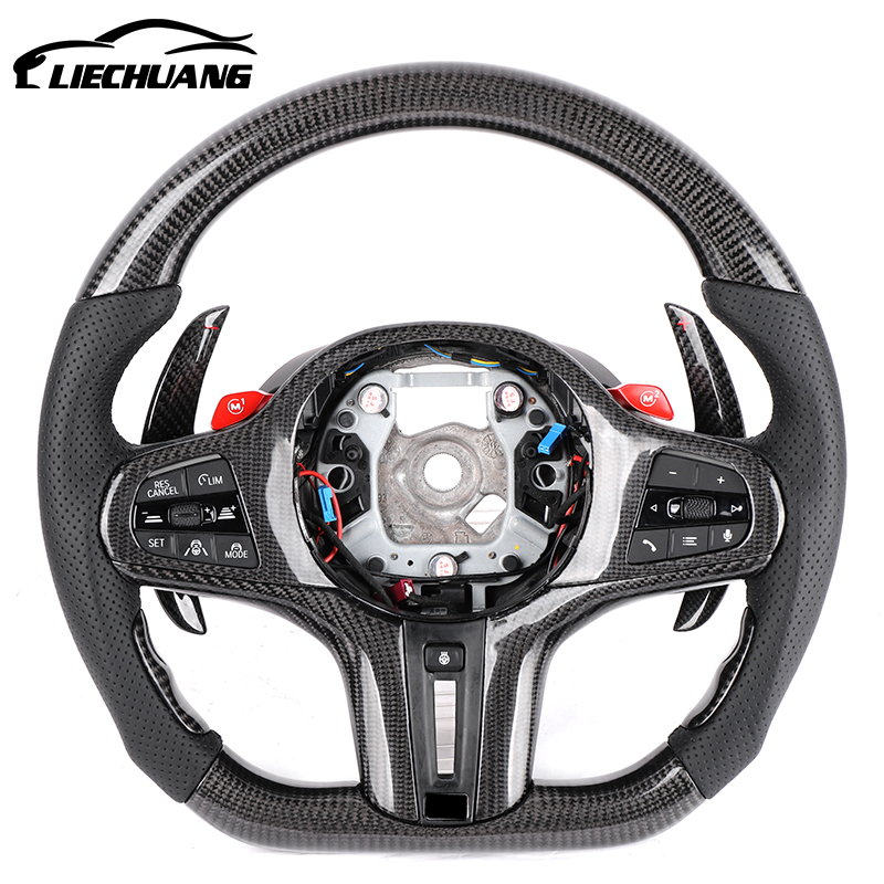 Настраиваемый Alcantara руль из углеродного волокна для BM W 2020 G20 G30 G38 G12 G05 racing wheel convertible