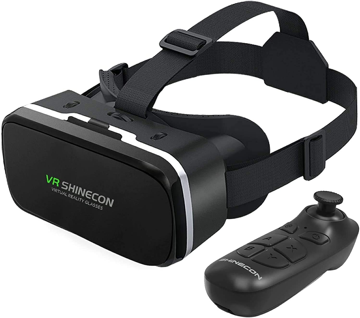 Очки виртуальной реальности VR shineco гарнитура с пультом дистанционного управления 3D очки HD очки виртуальной реальности Гарнитура совместима с iPhone и Android защита глаз
