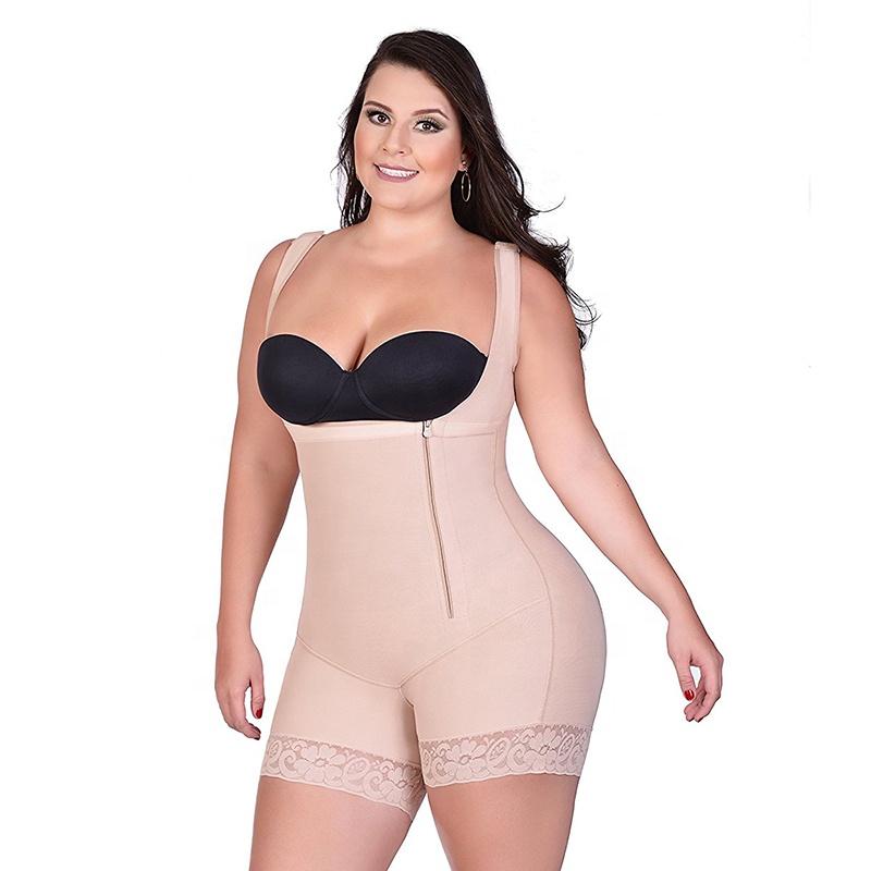 Fajas Colombianas Reductoras женские Body Shaper открыть бюст боди бесшовные середины бедра корректирующее белье бедра стройнее прикладом