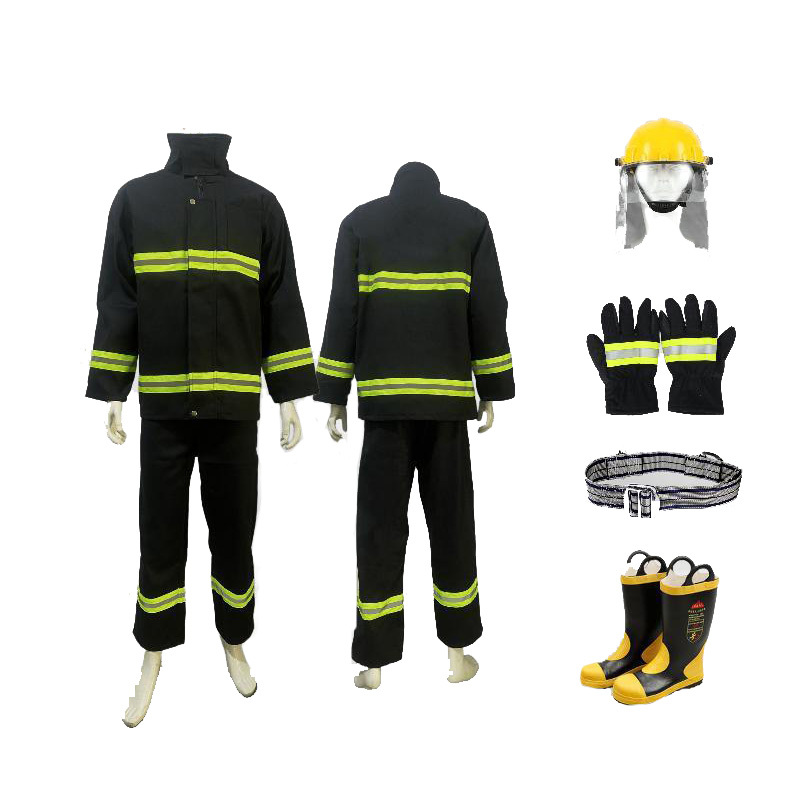 Fire Suit Combat Suit Six-Piece Fire Station Fire Extinguishing Protective Clothing