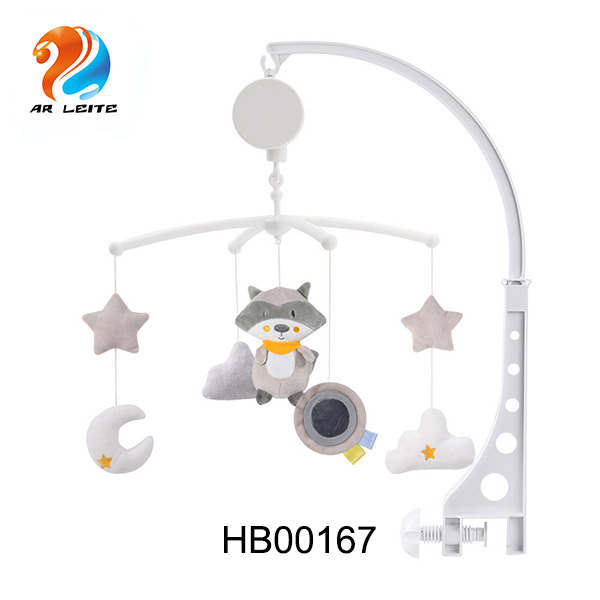 Baby Hot Sell Bed Bell Baby Music Crib Mobile Toys Musical Light Box Hanging Rattle Sleeping Toy