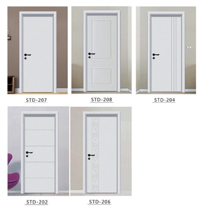 waterproof pvc film color laminated 35mm 45mm thickness laminate decorative wpvc Wpc door panels