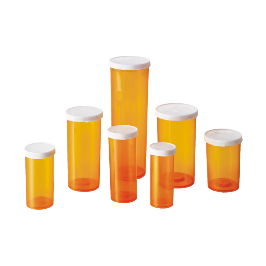 Флаконы из янтарного пластика RX Snap Top для аптеки 6DR 8DR 10DR 13DR 16DR 20DR 30DR 40DR 60DR