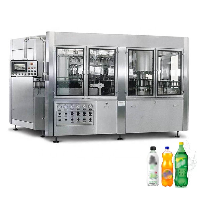 Beverage soft energy drink carbonated soda drink water making filling bottling machine manufacturing plant