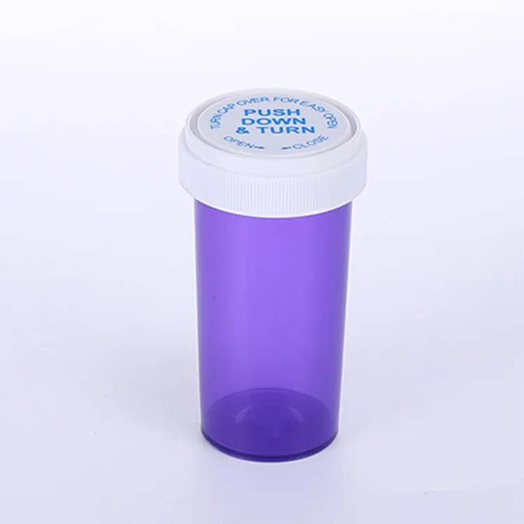 PP Pharmacy Container Dual Purpose Cap Reversible Cap Vials