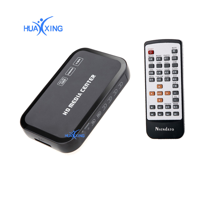 Мини медиаплеер 1080P Мини HDD медиа коробка ТВ коробка видео мультимедийный плеер Full HD с SD MMC Card Reader 100Mpbs AU EU US Plug