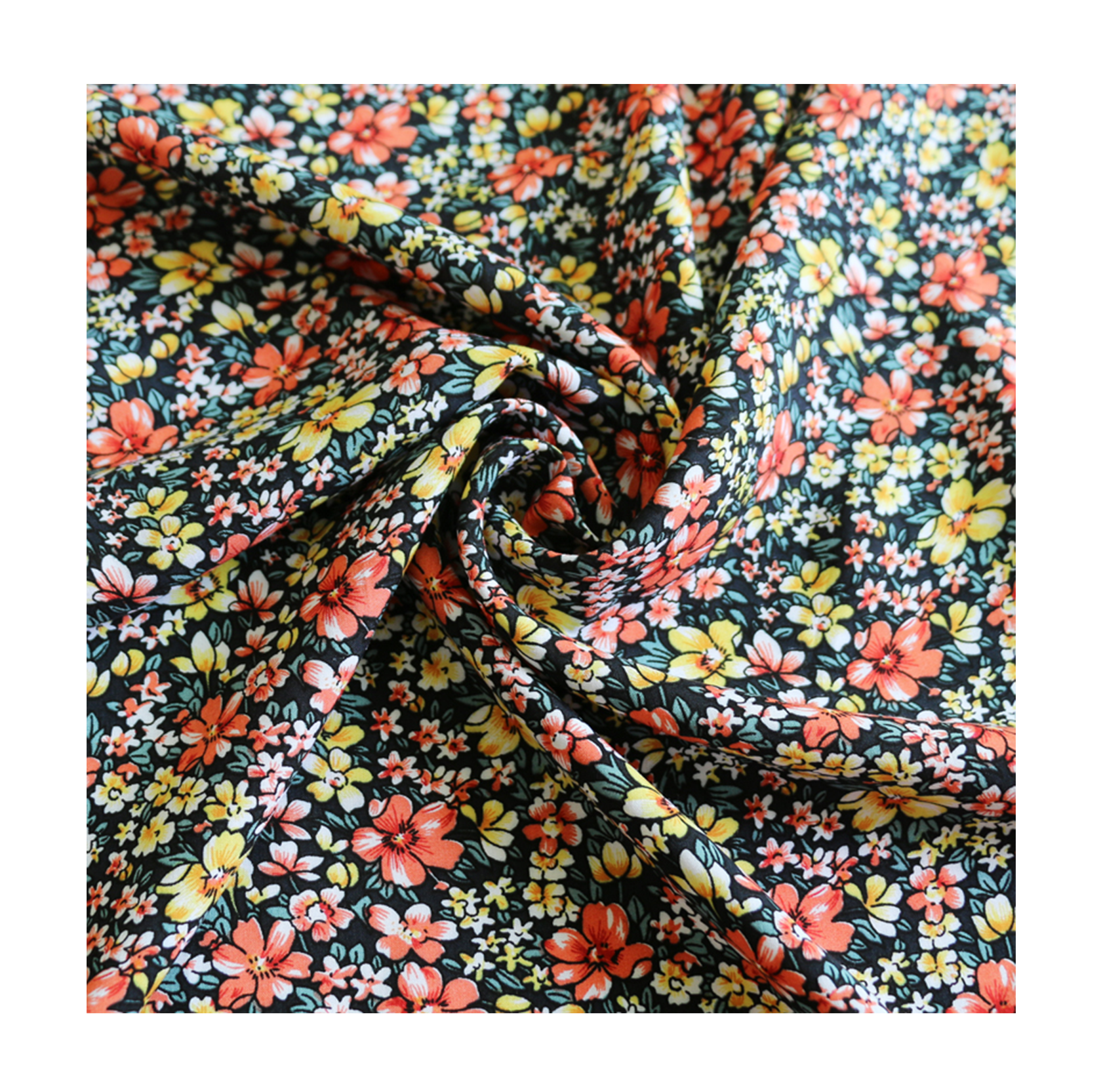 Customized Fashion Recycled Sandvik Materials Technology Ribbed Knit Polyester Printed Fabric