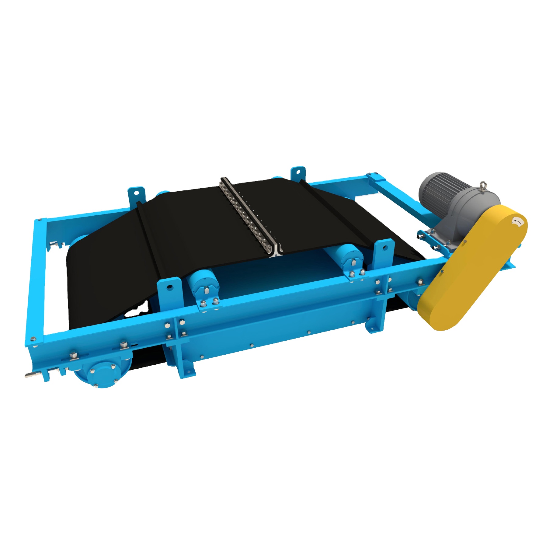 electro type magnetic separator iron scrap metal recycling machine