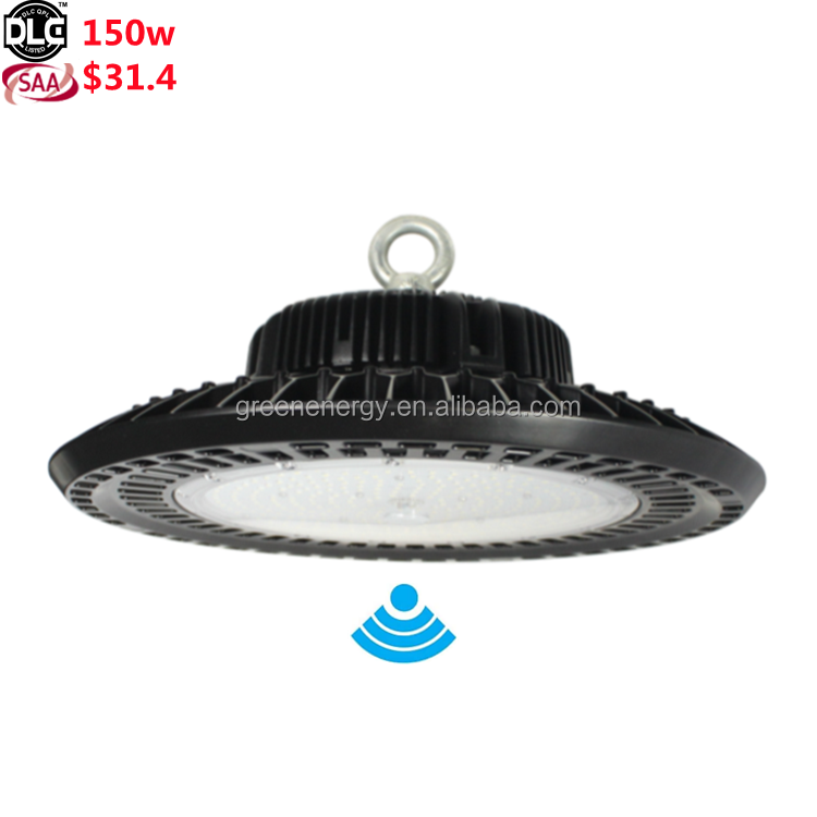Super Brightness 100W 150W 200W Canopy Luminaire steel structure Warehouse commercial Industrial lamp UFO Led High Bay Light dim
