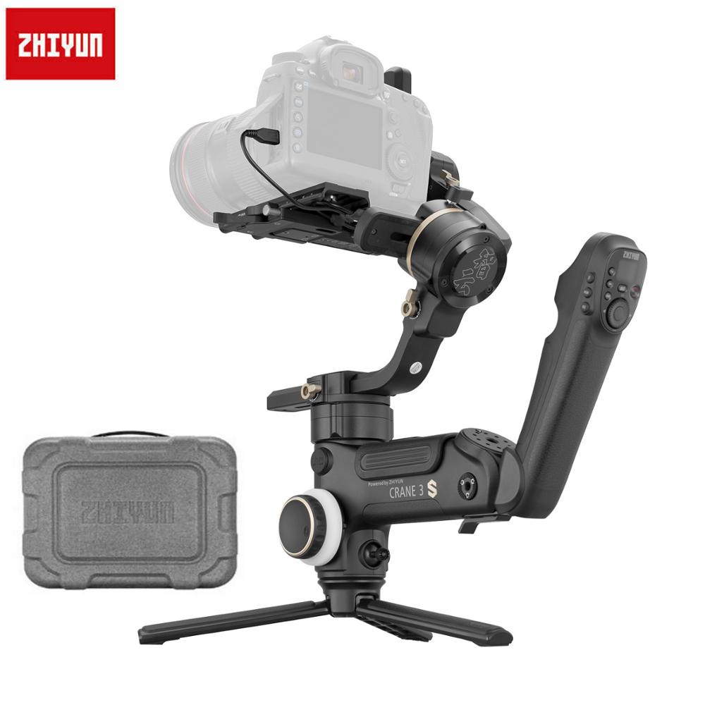 3-осевой Ручной Стабилизатор ZHIYUN Crane 3S-E/Crane 3S с полезной нагрузкой для видеокамеры DSLR стабилизатор для Nikon Canon Sony vs DJI RONIN S