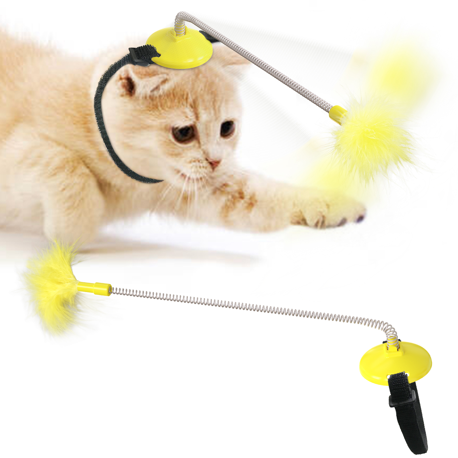 New product cat toy interactive funny cat stick cat feather toy