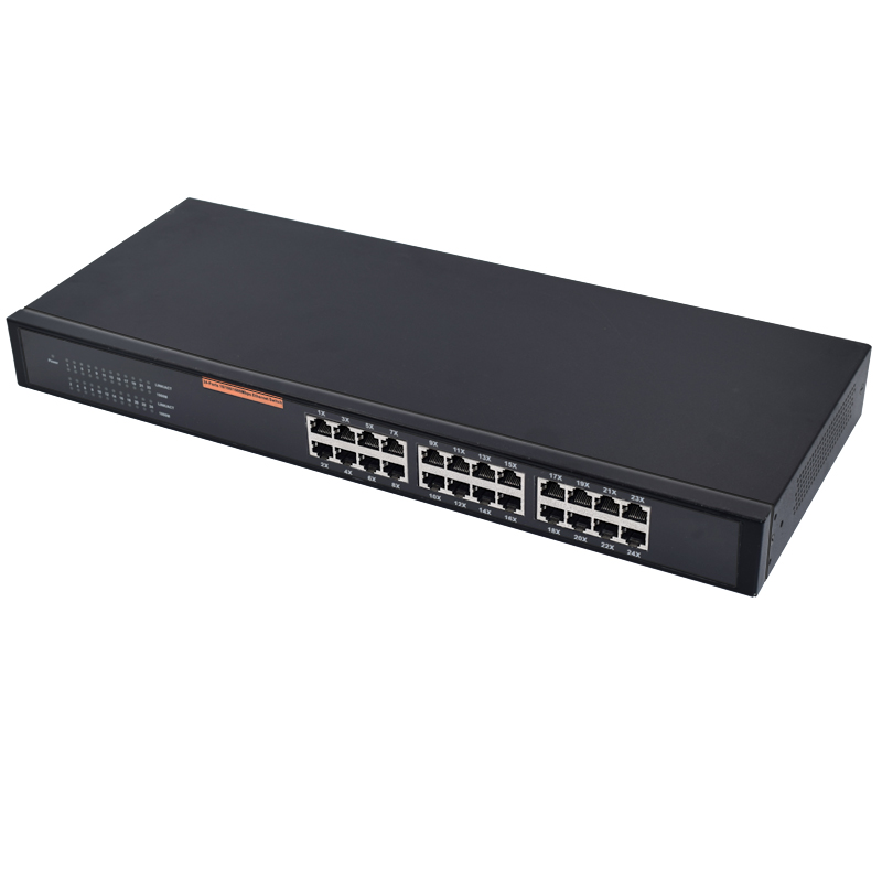 CE ROHS Metal housing 19'' Rackmount Ethernet 24 Port 10/100/1000Mbps Gigabit unmanaged Network Switch