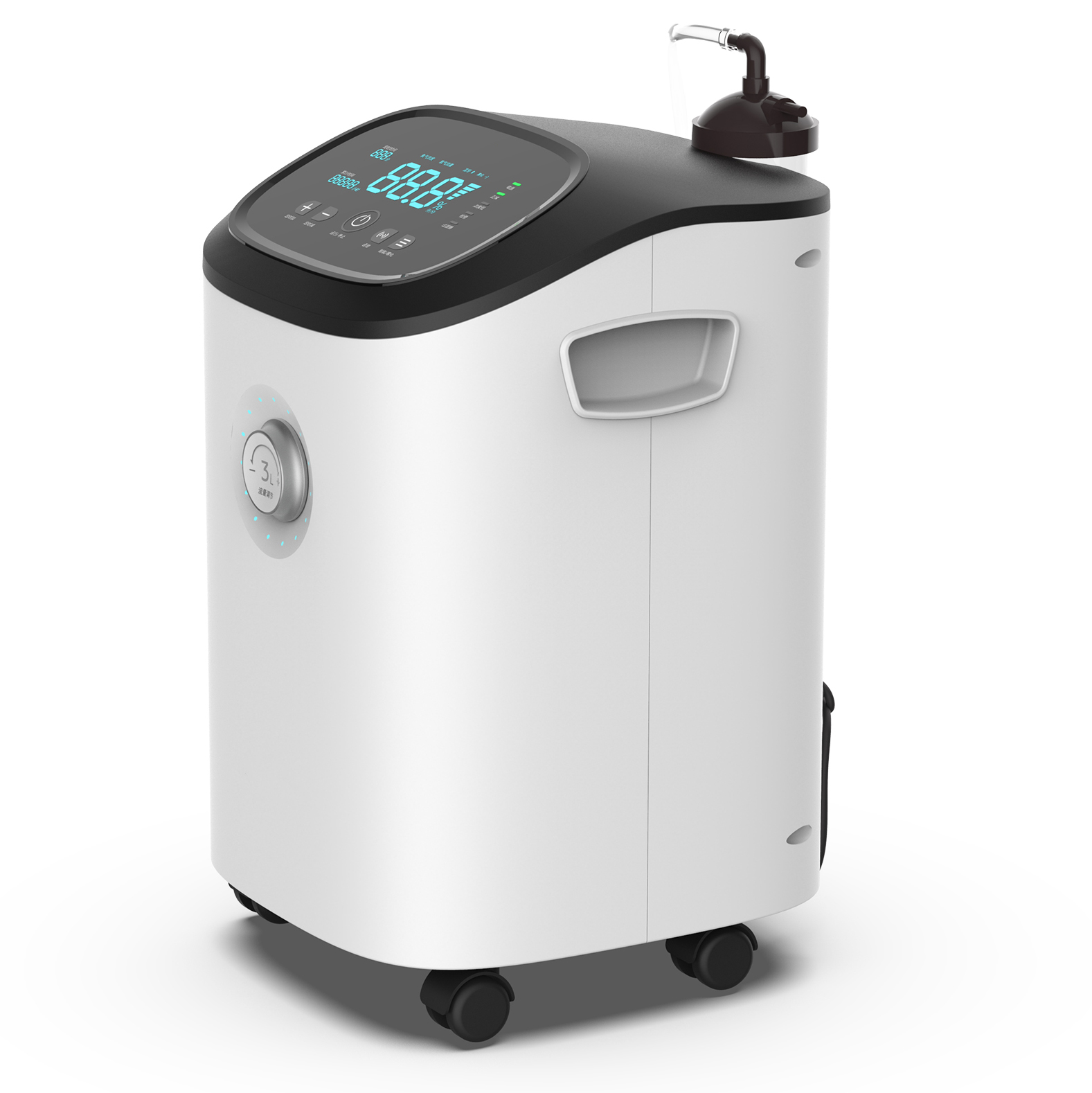 FC-P3W One camera dual use Oxygen and Atomization medical mobile 3L concentrador de oxigeno