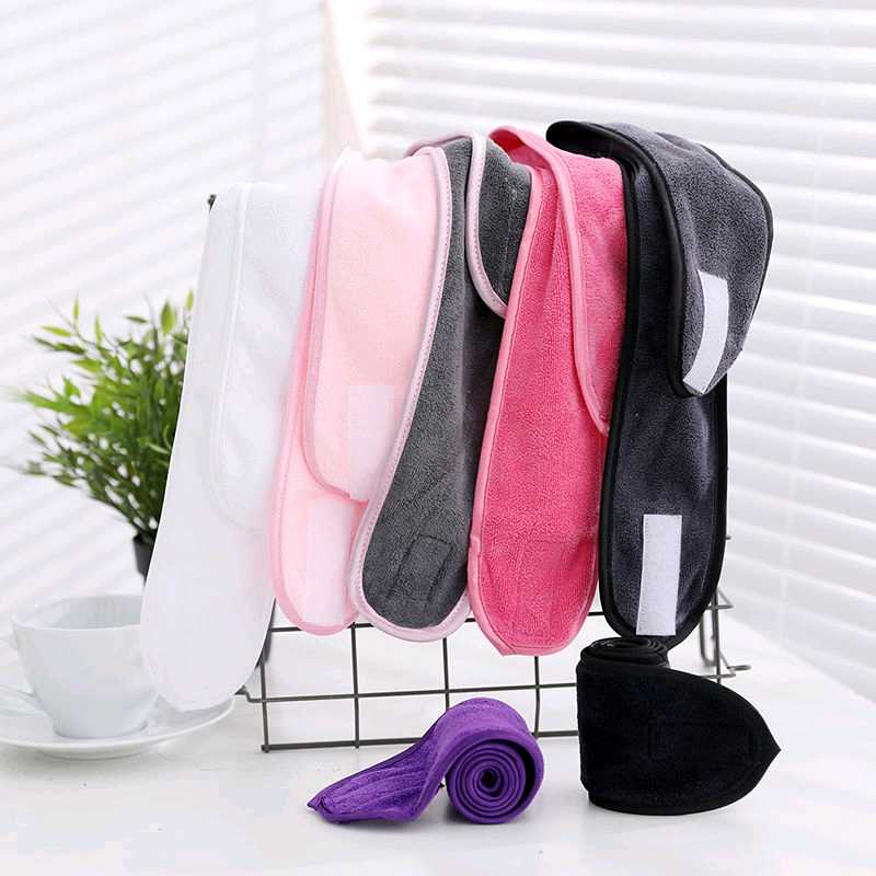 Microfiber Soft Spa Yoga Cosmetic Face Wash Make Up Head Band Turban Makeup Bath Hair Band