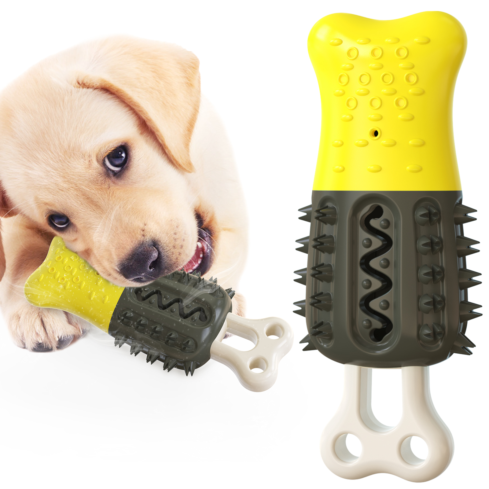 Summer Hot Sale Water Icing natural rubber Molar Stick Toothpaste Dog Toothbrush Pet Chew Toy Can Cool Down Dog Popsicles