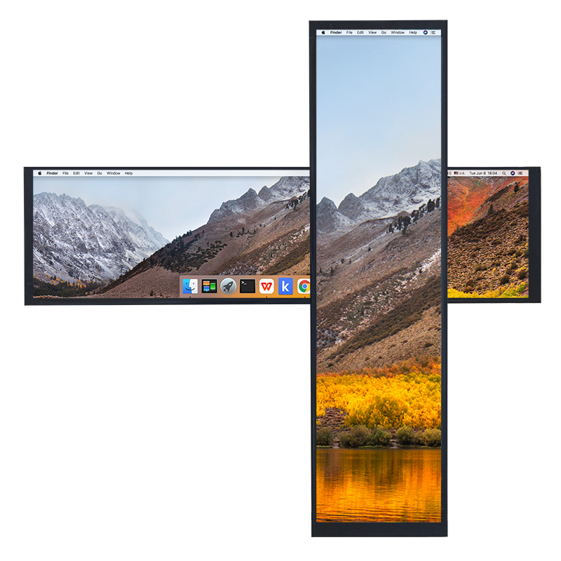 USB HD-MI tft LCD HD Second Screen Aida64 Monitor, for Raspberry Pi 4 3 2 WIN 10, Driver Free 8.8Inch 480x1920 IPS Strip Display