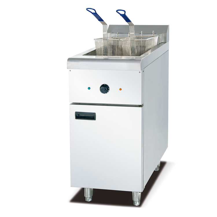 Lyroe hot sale freestanding commercial industrial 2 tank electric deep fryers