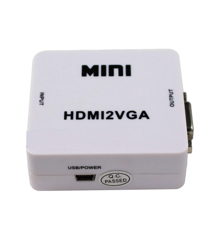 Мини HDTV 2VGA HD видео преобразователь, 1080P Аудио видео сигнал Выход HDTV2VGA преобразователь для PS3 XBOX360 Blu-Ray DVD ТВ-приставки P