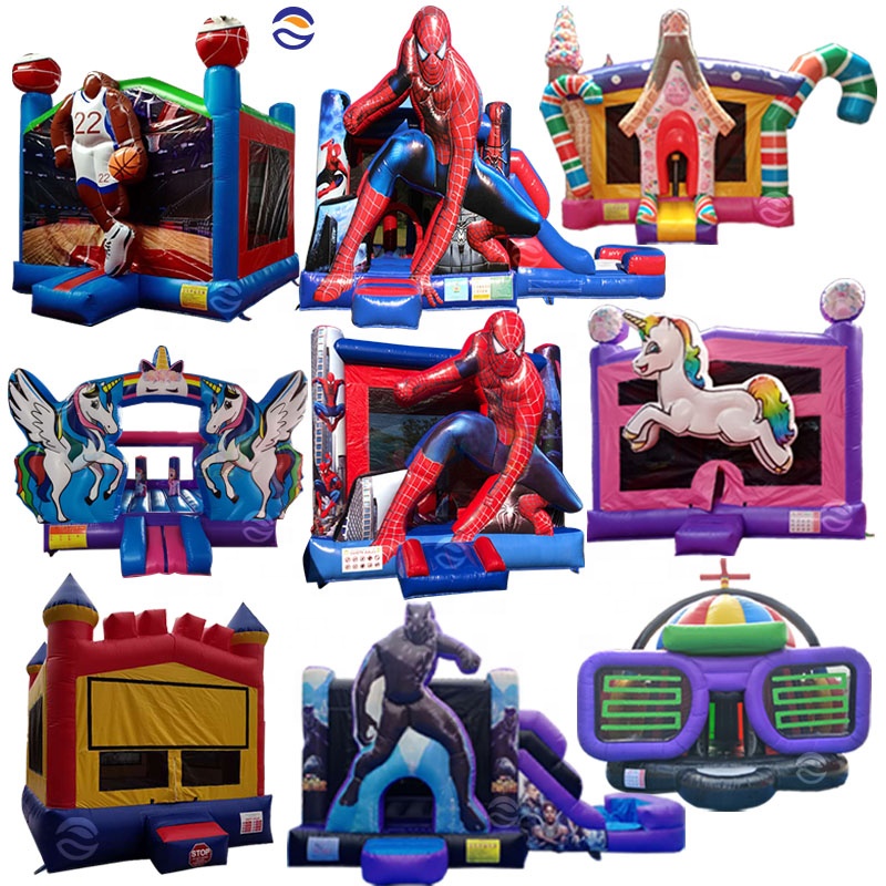 comercial grade inflatable industrial games mini bounce house bouncer jumping castle with roof
