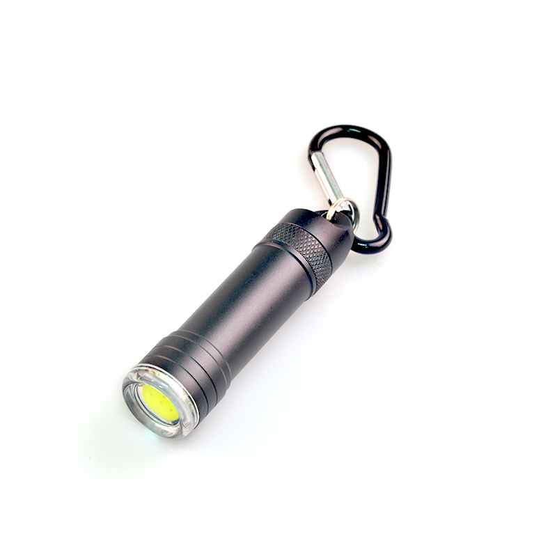 COB LED Карабин брелок фонарик с магнитом металла
