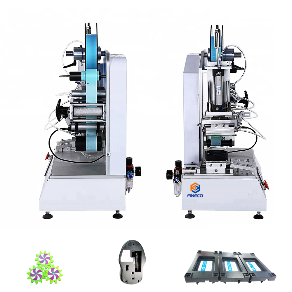 FK618 High-precision Semi-automatic desktop Flat Bottle Labeling Machine Square And Plane Label Applicator