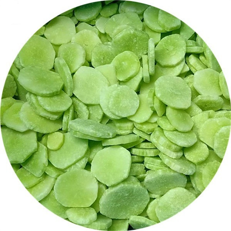 Замороженный ствол салата IQF, одобренный BRC, китайские ломтики Celtuce, экспорт в Корею, Японию, Сингапур