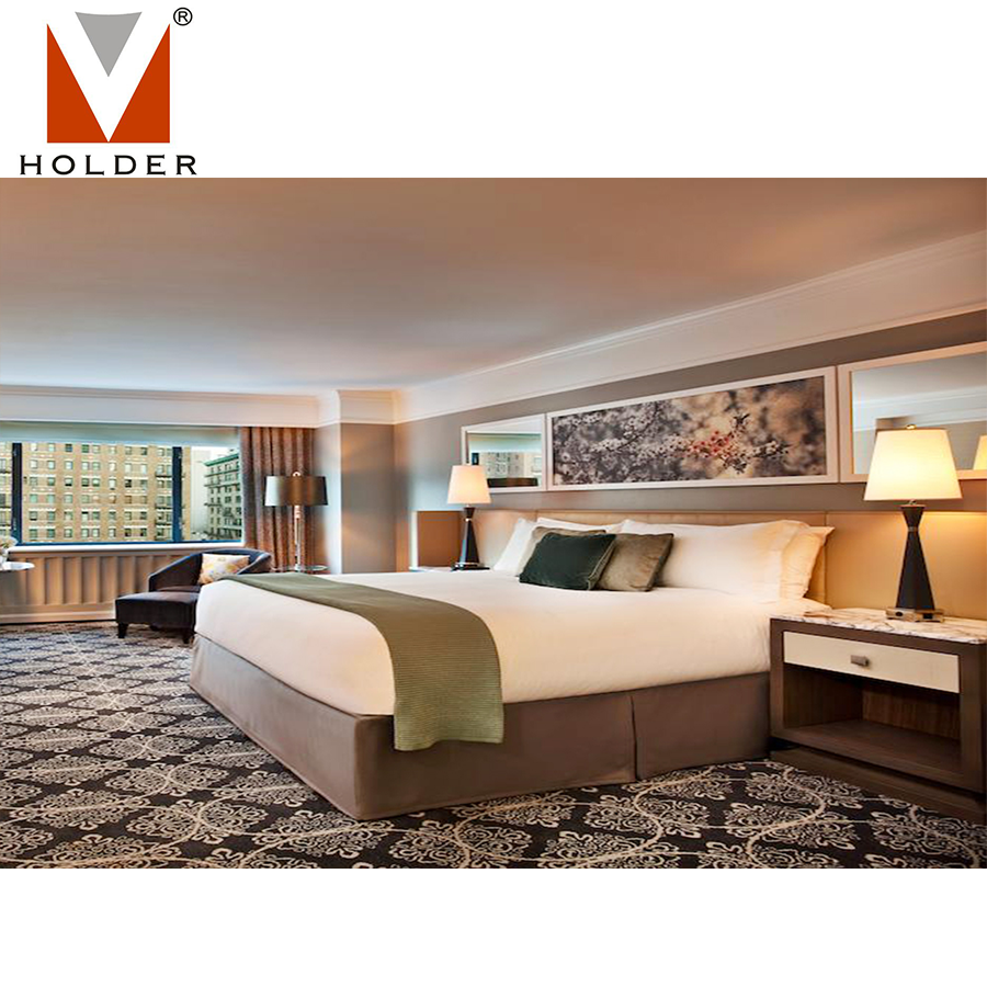 Hotel supplies king size bedroom furniture hotel bedroom upholstered furniture with headboard