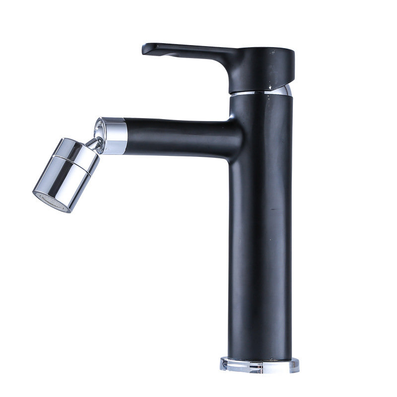 360-Degree Rotatable Basin Faucet Single Lever Multifunction Hot and Cold Water Bidet Tap Stainless Steel Bathroom Faucet