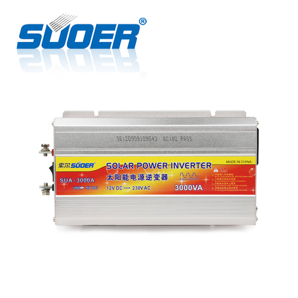 Suoer интеллигентая (ый) 3000VA DC 12V дo AC 220 В Модифицированная синус волна 3KVA инвертирующий усилитель мощности