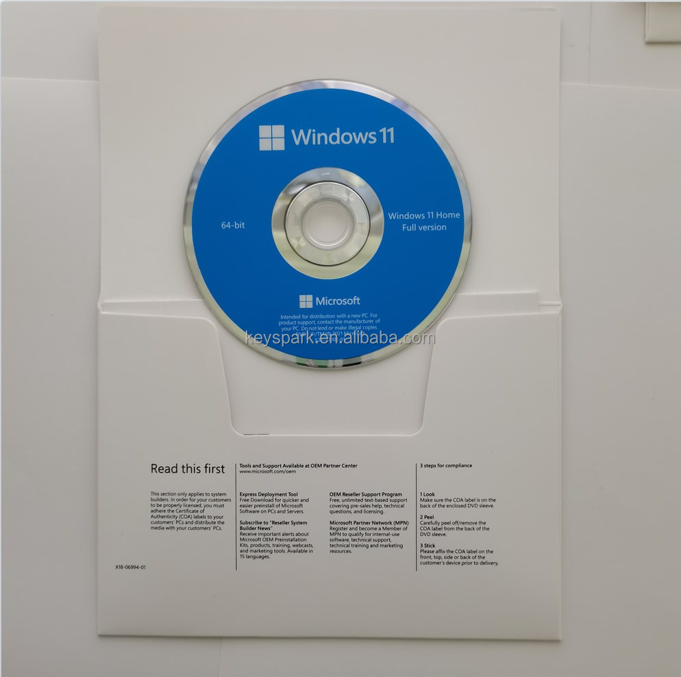 Microsoft компьютер Windows 11 home DVD Box win 11 home Key