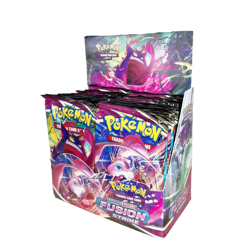 Коллекционные карты для игр Poke mon, TCG, меч и щит, Fusion Strike Booster Box, 324 шт., 36 упаковок, коробка для бустера