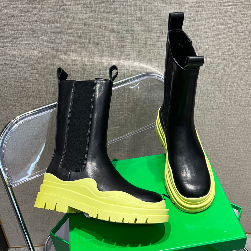 Dropshipping Ladies Fall Boots Women Chelsea Boots 2021 Leather Rain boots