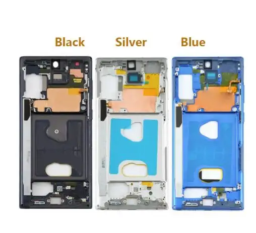 GZM-parts Middle Frame For Samsung Galaxy Note 10+ Plus Front Frame Bezel Housing with Adhesive