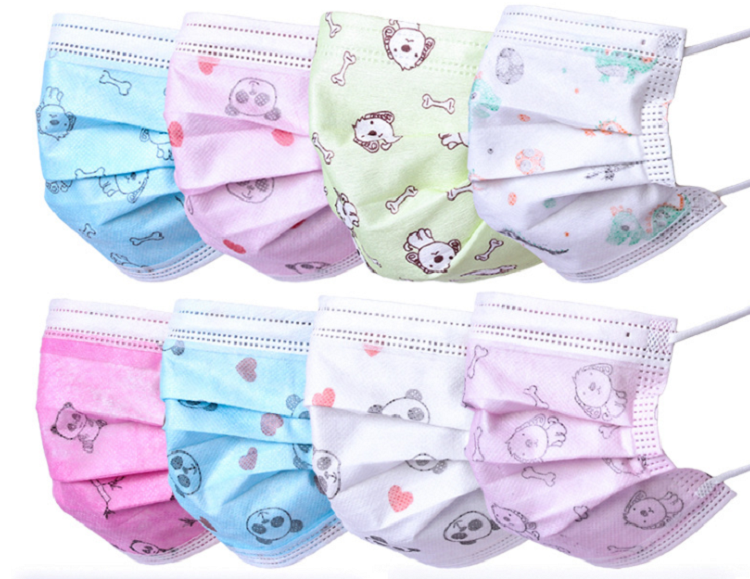 Cute Custom 3ply Print Face Mask Child Use Printed Face Mask For Protection