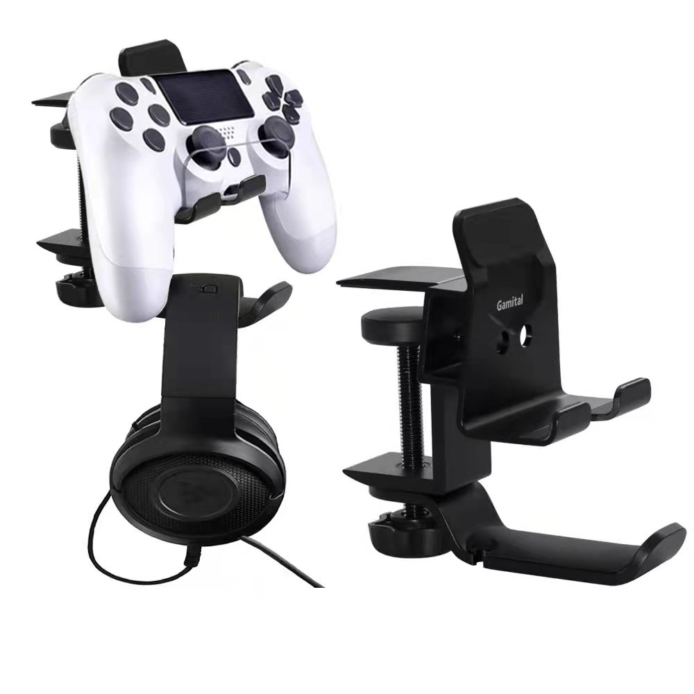Новинка, зажим для наушников для контроллера PS4, настольного типа, держатель, подставка для игрового контроллера для Playstation 4/PS4, джойстик и гарнитура